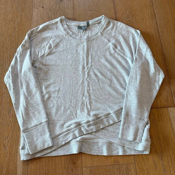 Athleta Light Grey Sweater Women’s Size L - Picture 1 of 3